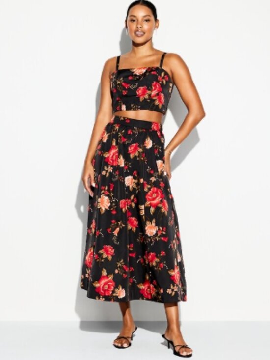 Old Navy Dresses & Skirts - Old Navy The Occasion Floral Taffeta Skirt and Tank Set
